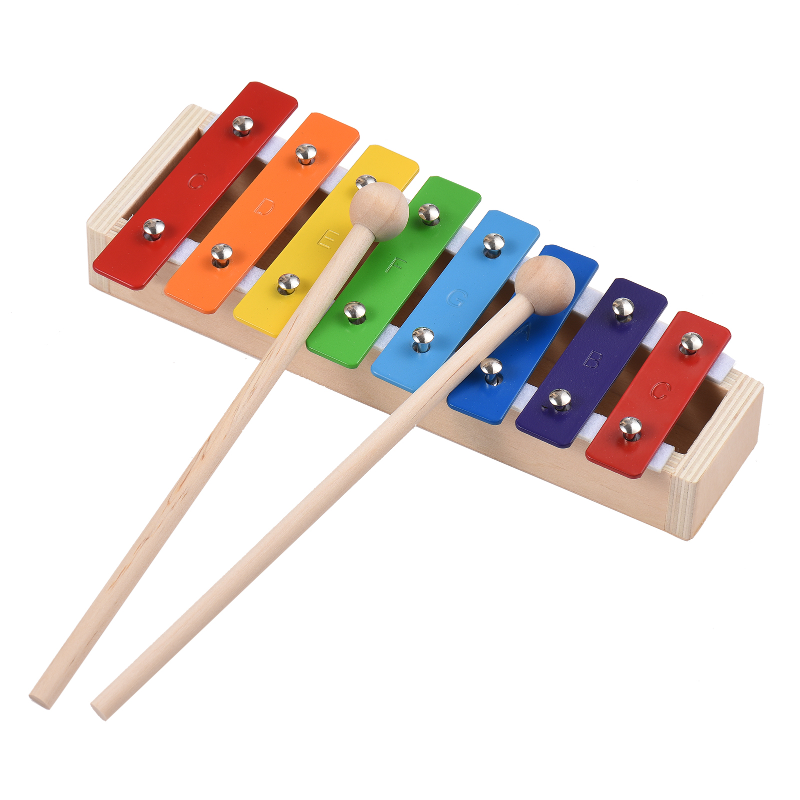 Musical Instrument Mallet - 8 Keys Compact Size Xylophone Glockenspiel