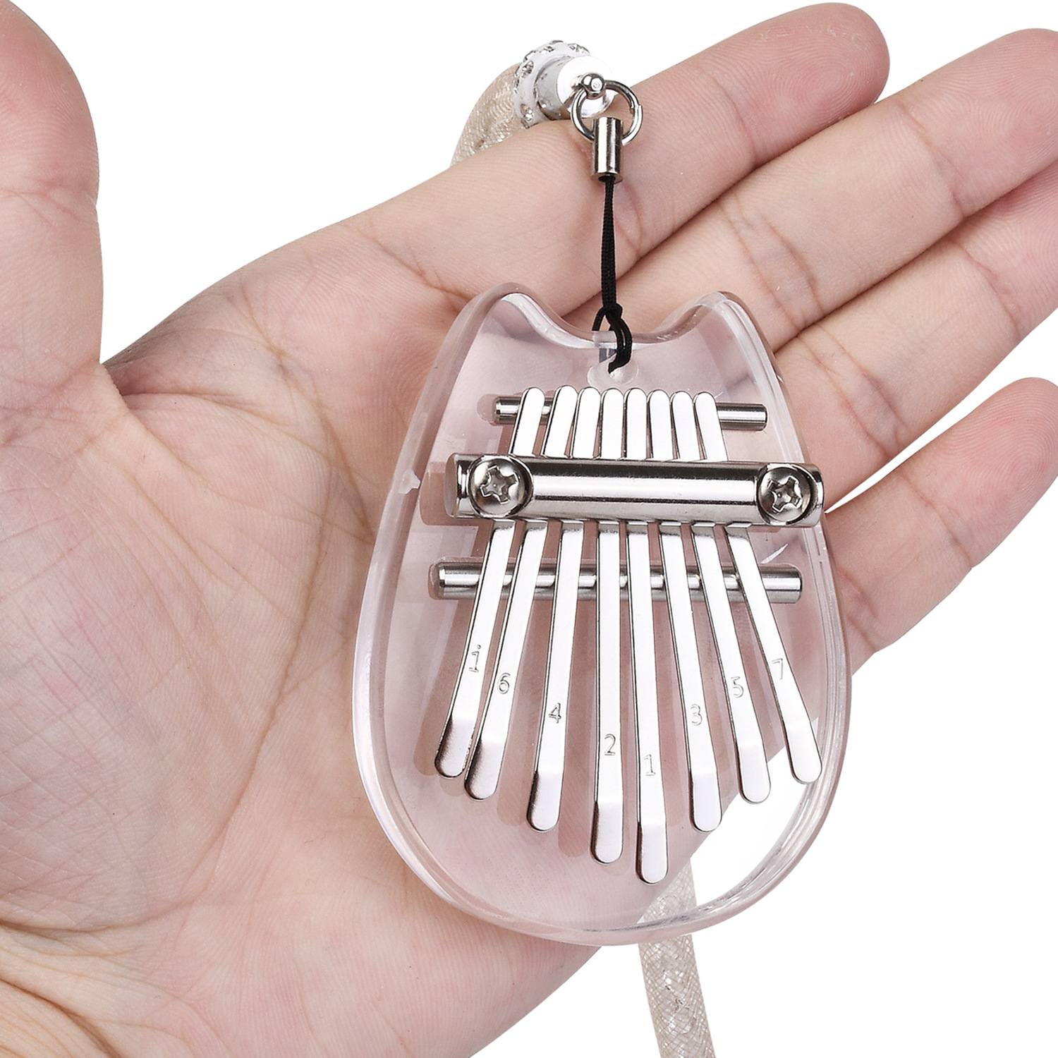 Musical Instrument Marimba - 8 Key Mini Kalimba Exquisite Finger