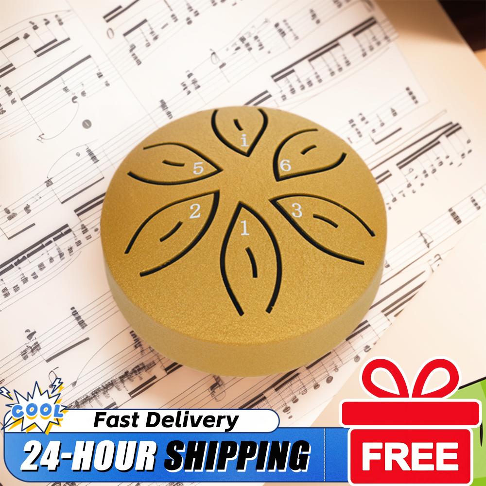 Tongue Drum Steel - 3 Inches 6 Notes Steel Tongue