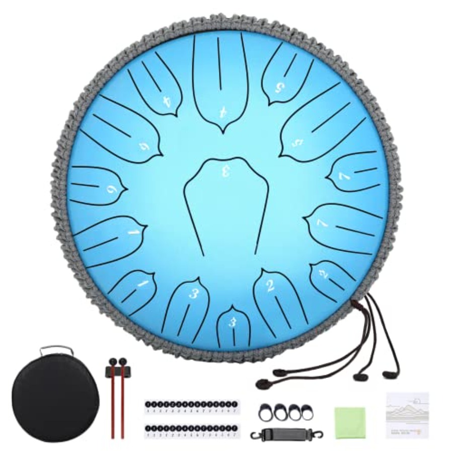 Tongue Drum Steel - 12 Inch Steel Tongue Drum 15