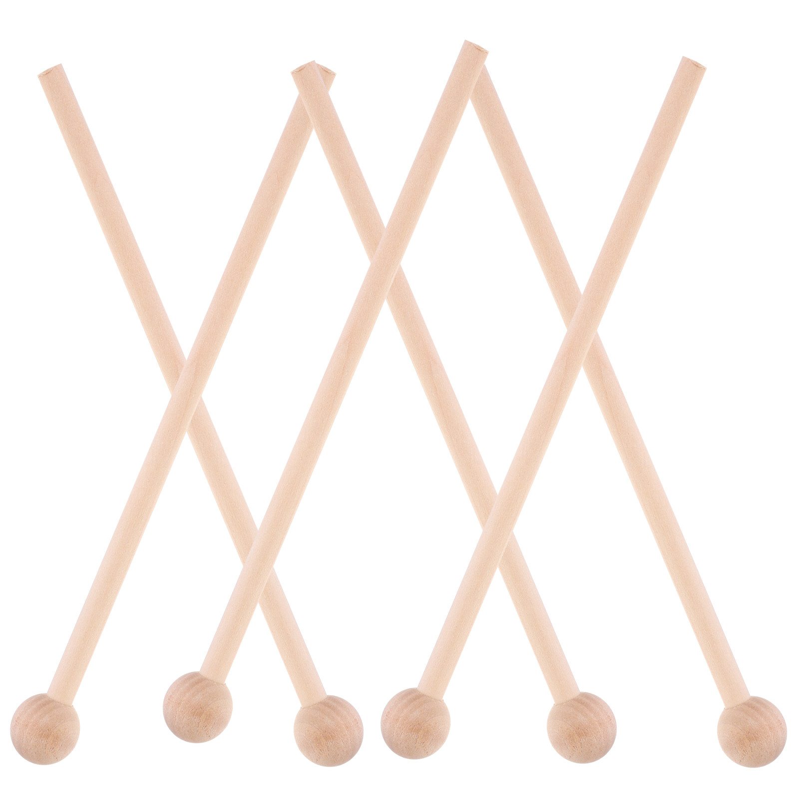 Musical Instrument Marimba - 6Pcs Wood Mallets Percussion Sticks Long