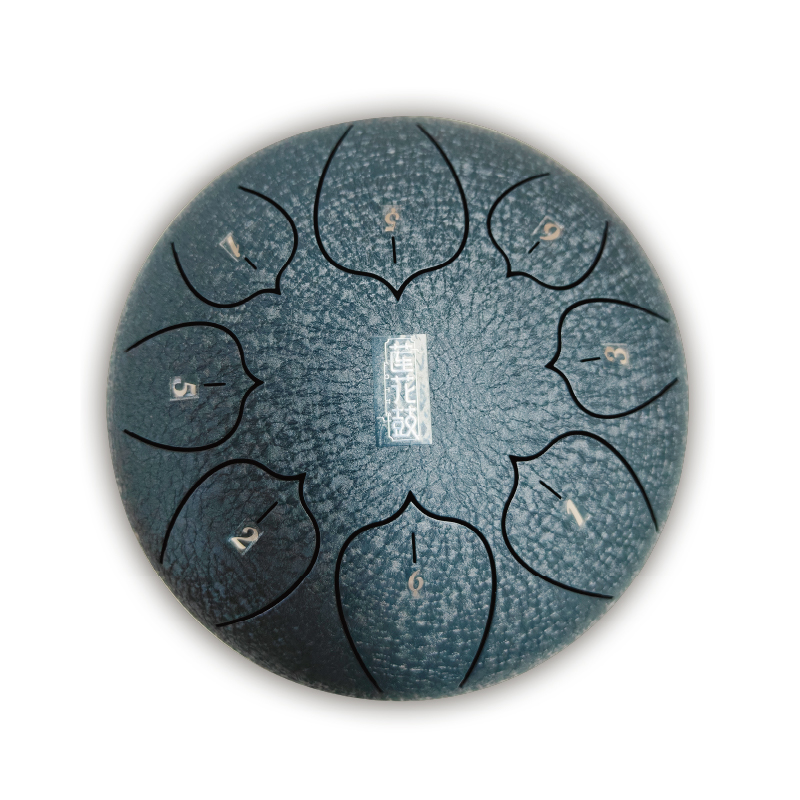 Tongue Drum Steel - 8-Note 8-Inch Lotus Steel Tongue Drum,