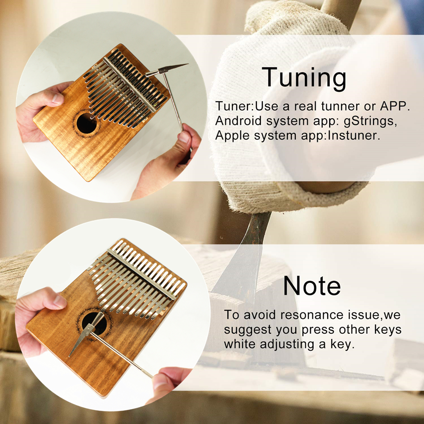 JDR 17 Key Finger Kalimba Maho - Musical Instrument Marimba recensione e prezzo