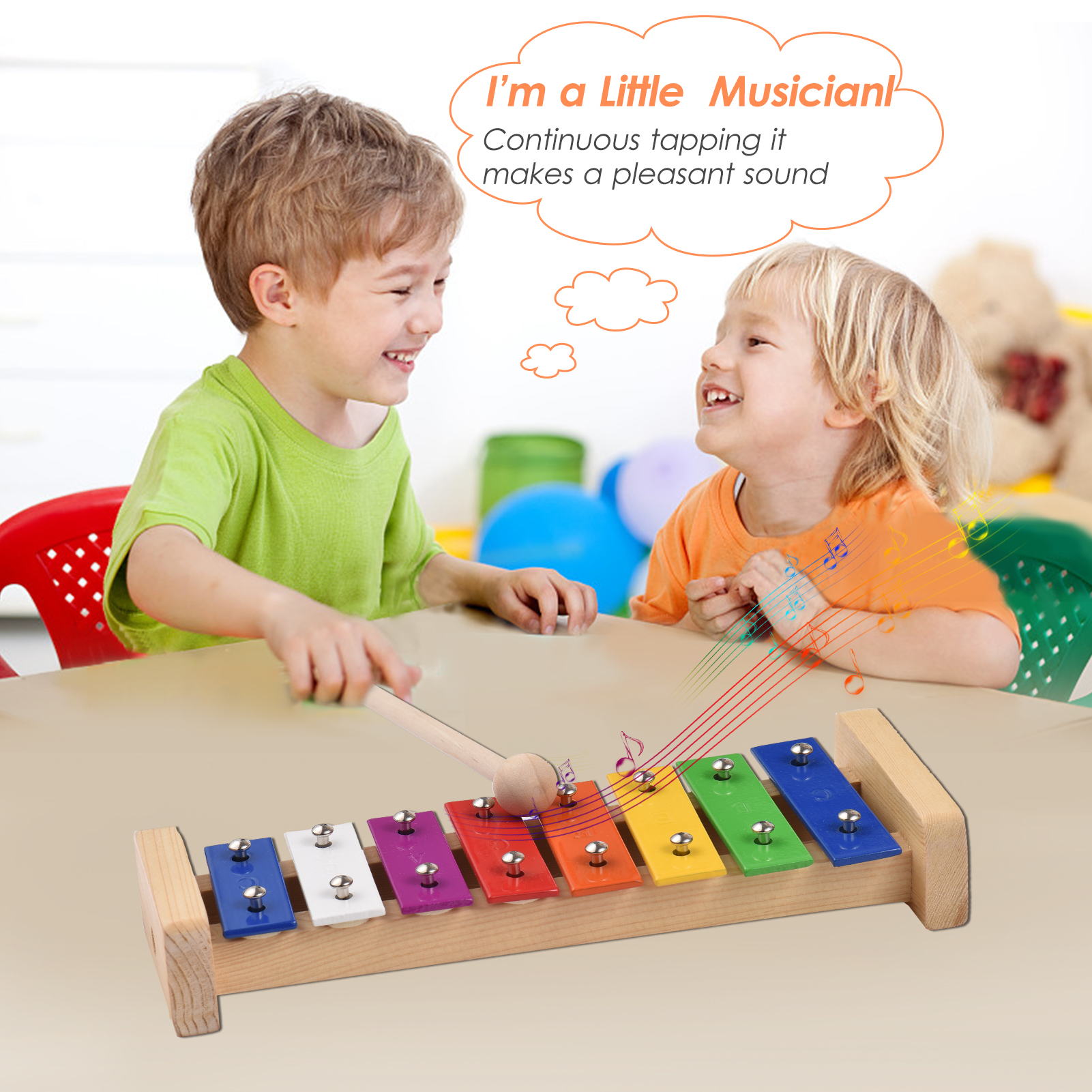 8 Keys Compact Size Xylophone  - Musical Instrument Mallet recensione e prezzo