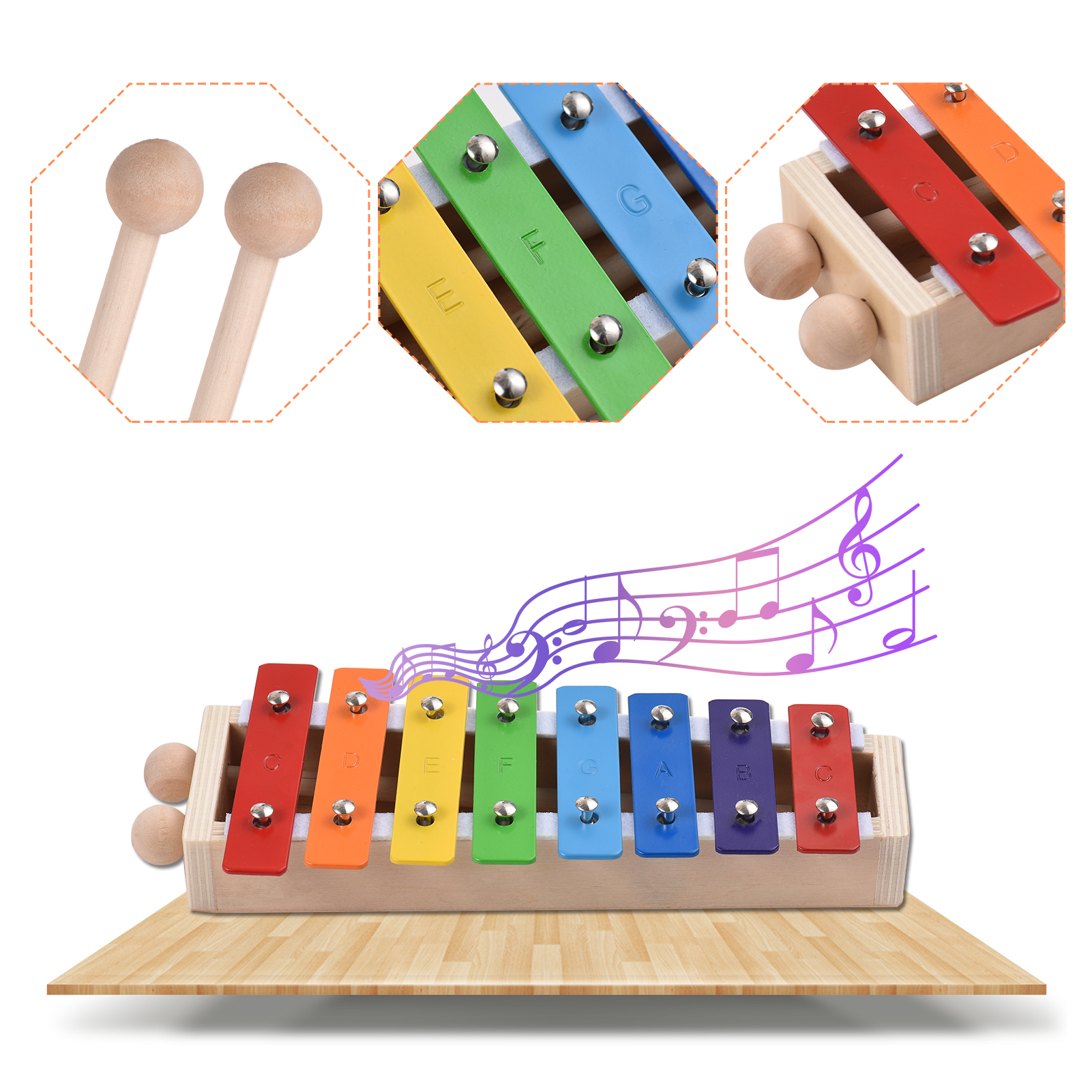 8 Keys Compact Size Xylophone  - Musical Instrument Mallet recensione e prezzo