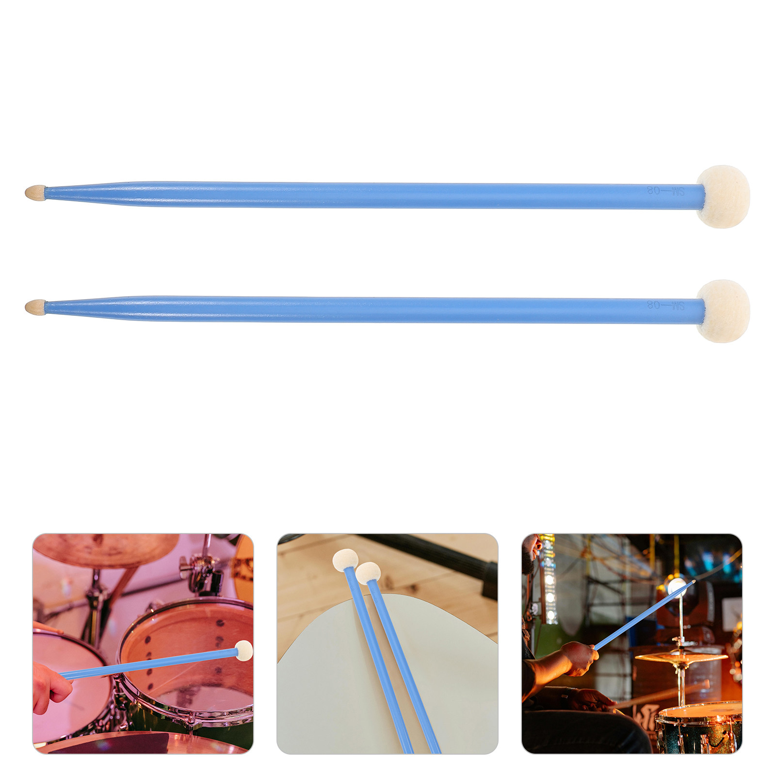1Pair Double-Head Drumsticks M - Musical Instrument Mallet recensione e prezzo