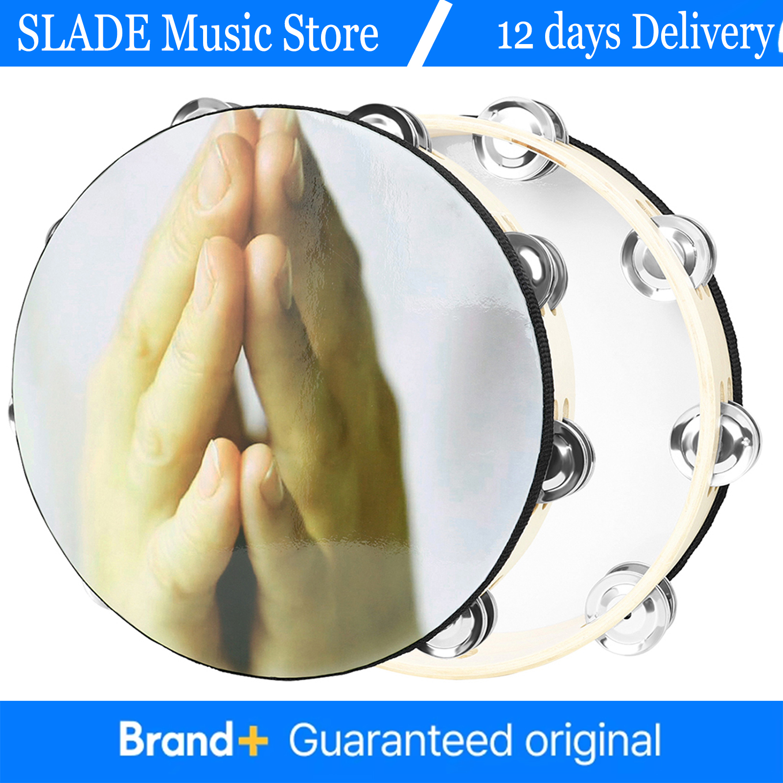 10 Inch Tambourine Wooden Tamb - Tambourine Hand Drum recensione e prezzo