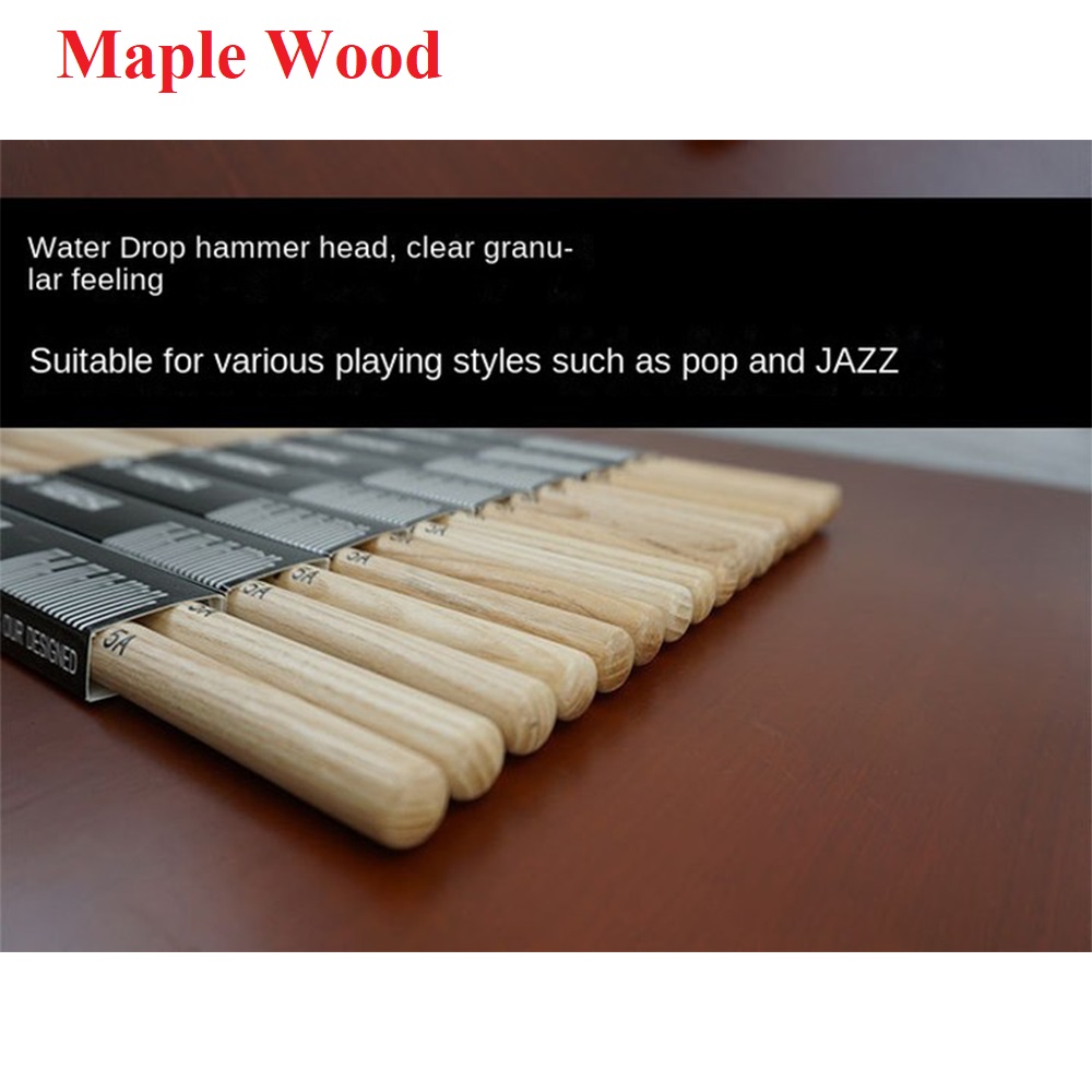 1 Pair 5A/7A Maple Wood Drumst - Musical Instrument Marimba recensione e prezzo