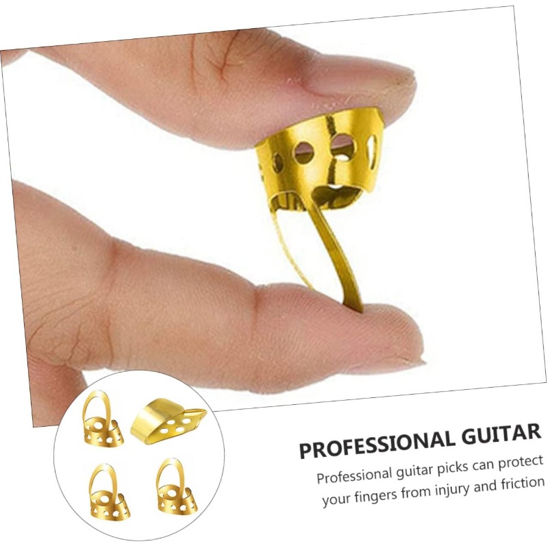 4pcs  Finger Picks Set Thumb P - Musical Instrument Organ recensione e prezzo