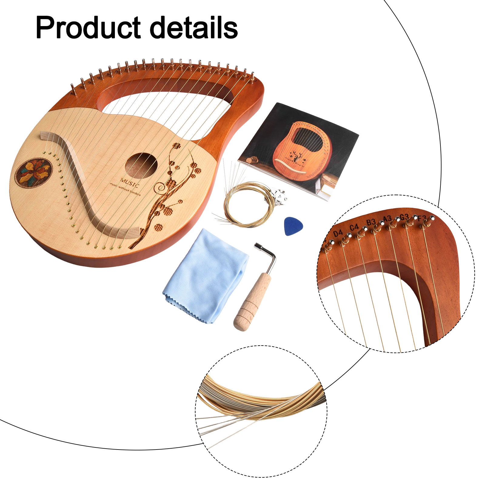 Music Instrument Lyre Lyre Lyr - Musical Instrument Brands recensione e prezzo