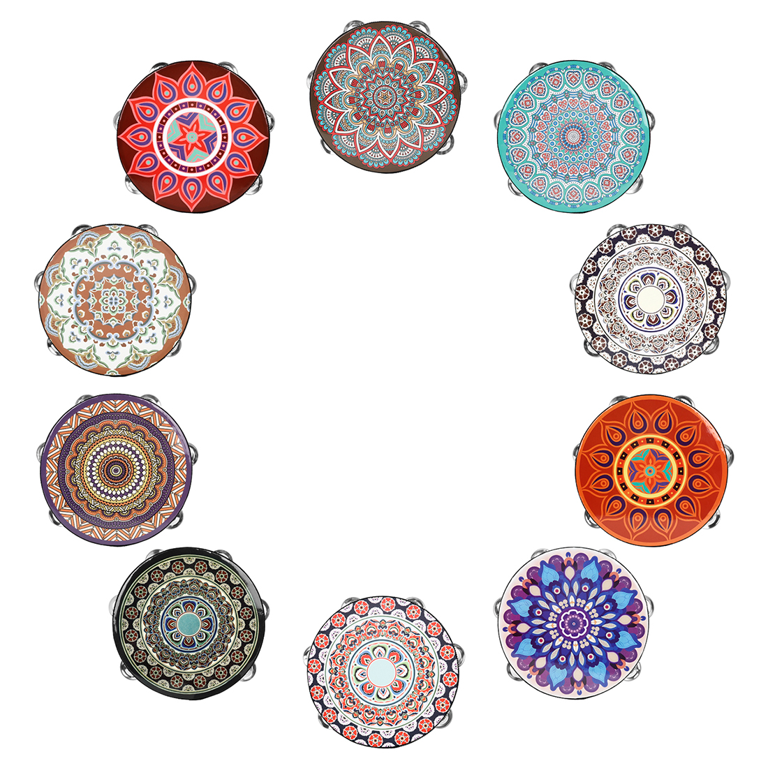 IRIN 8 Inch Tambourine Handbel - Tambourine Hand Drum recensione e prezzo