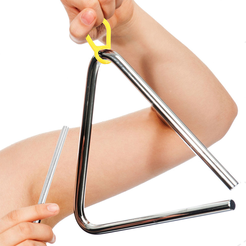 2Pcs Triangle Iron Percussion  - Musical Instrument Mallet recensione e prezzo