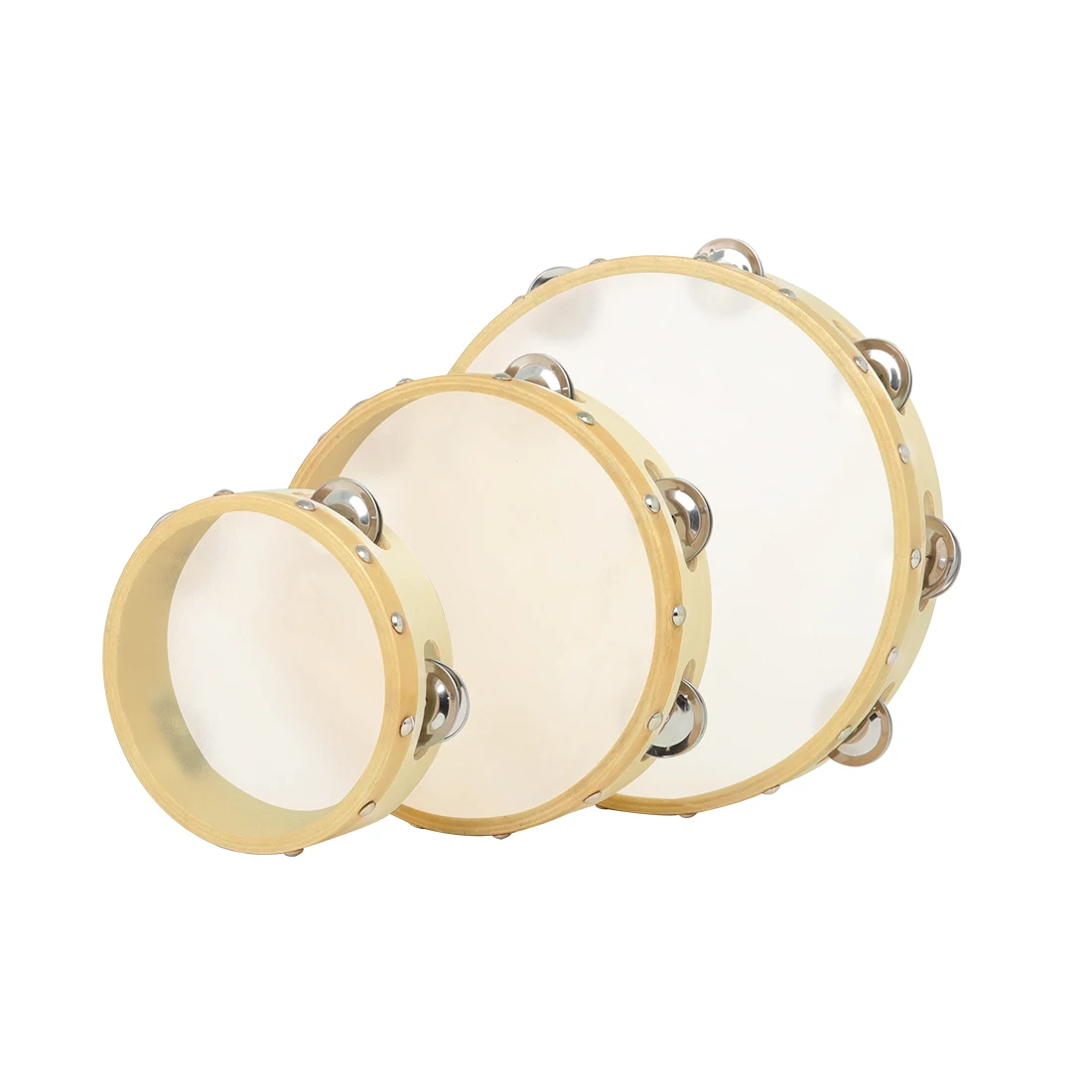 3Pcs/Set 6/8/10 Inches Cowhide - Tambourine Hand Drum recensione e prezzo
