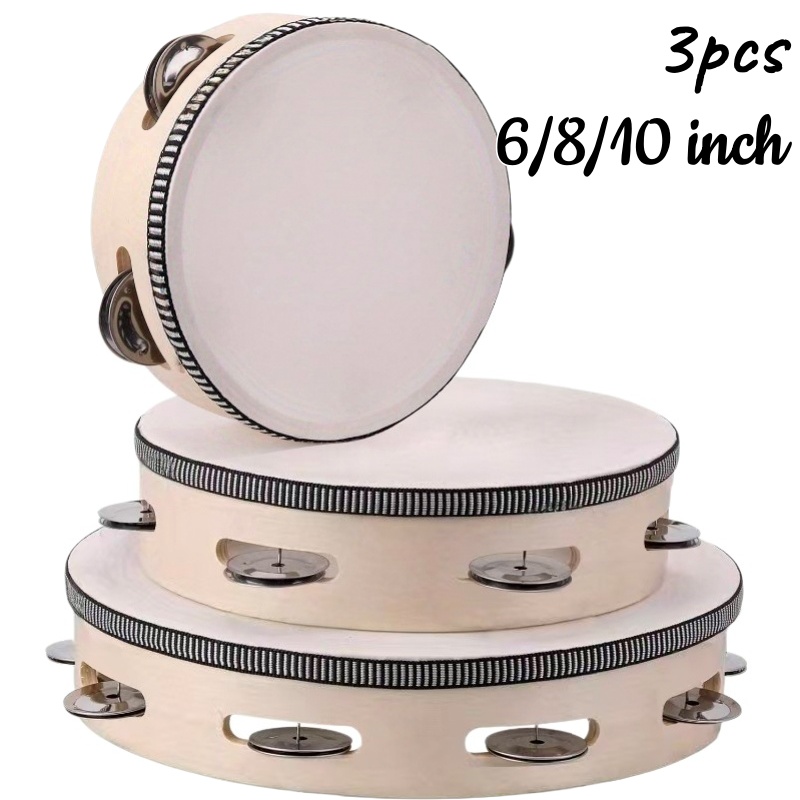 1/3pcs Wooden Tambourine 6/8/1 - Tambourine Hand Drum recensione e prezzo