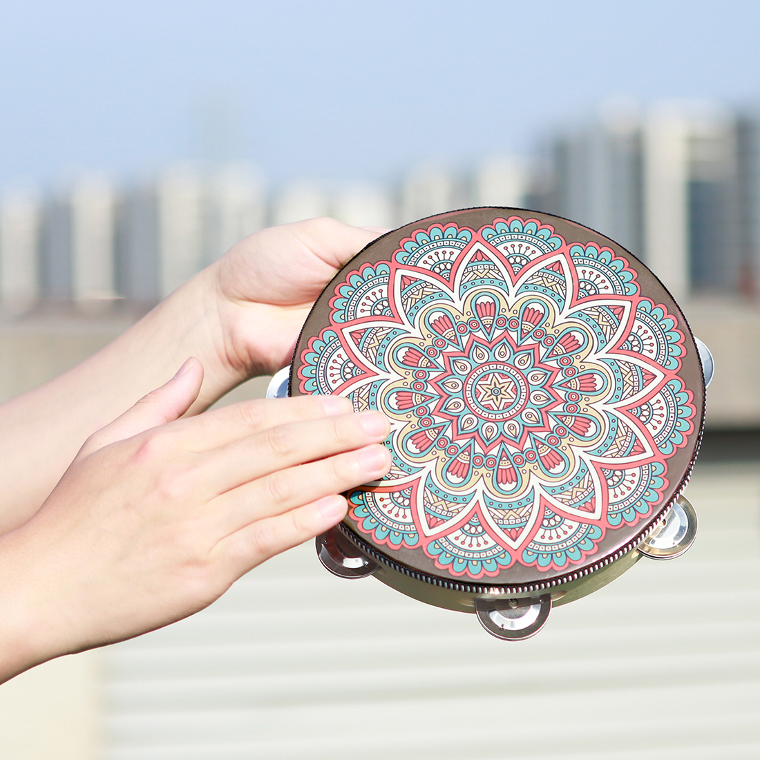 IRIN 8Inch Single Row Ancient  - Tambourine Hand Drum recensione e prezzo