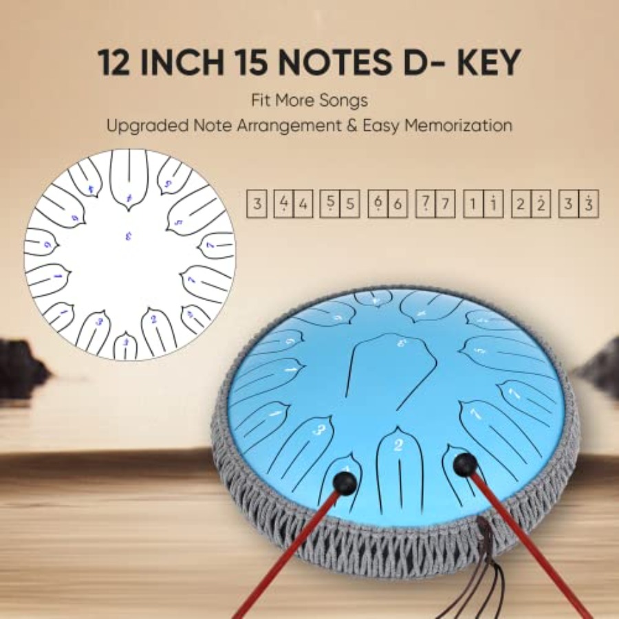 12 Inch Steel Tongue Drum 15 N - Tongue Drum Steel recensione e prezzo