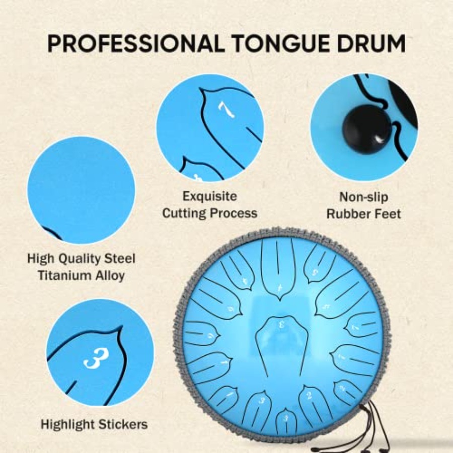 12 Inch Steel Tongue Drum 15 N - Tongue Drum Steel recensione e prezzo