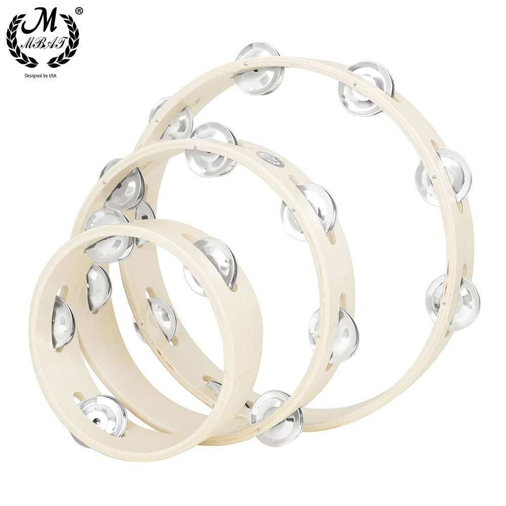 6/8/10 Inch Wood Tambourine Pe - Tambourine Hand Drum recensione e prezzo