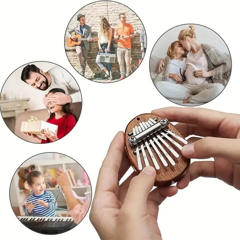 8-Key Mini Wooden Kalimba High - Musical Instrument Marimba recensione e prezzo