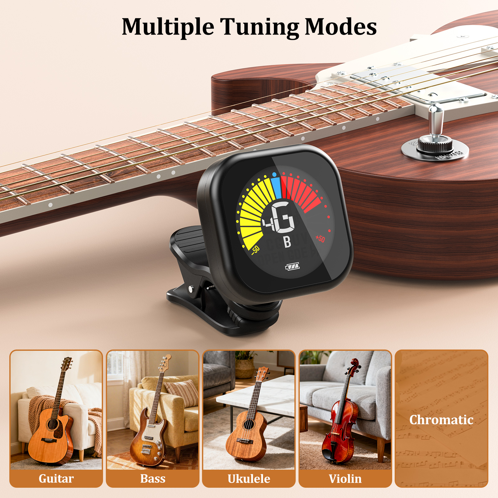 New Bee Guitar Tuner Clip-On C - Musical Instrument Organ recensione e prezzo